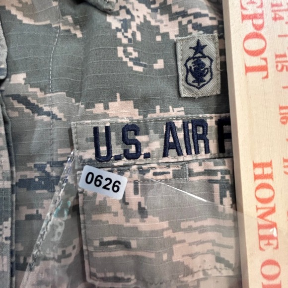 US Air Force ABU Utility Jacket Womens 8R Camo Digital Tiger Stripe Military - Picture 5 of 9